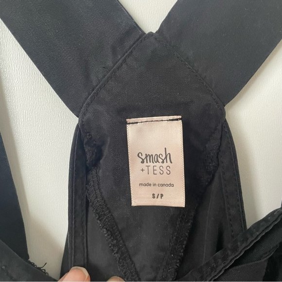 Smash + Tess Black Tencel Romperalls, Small - Picture 7 of 11